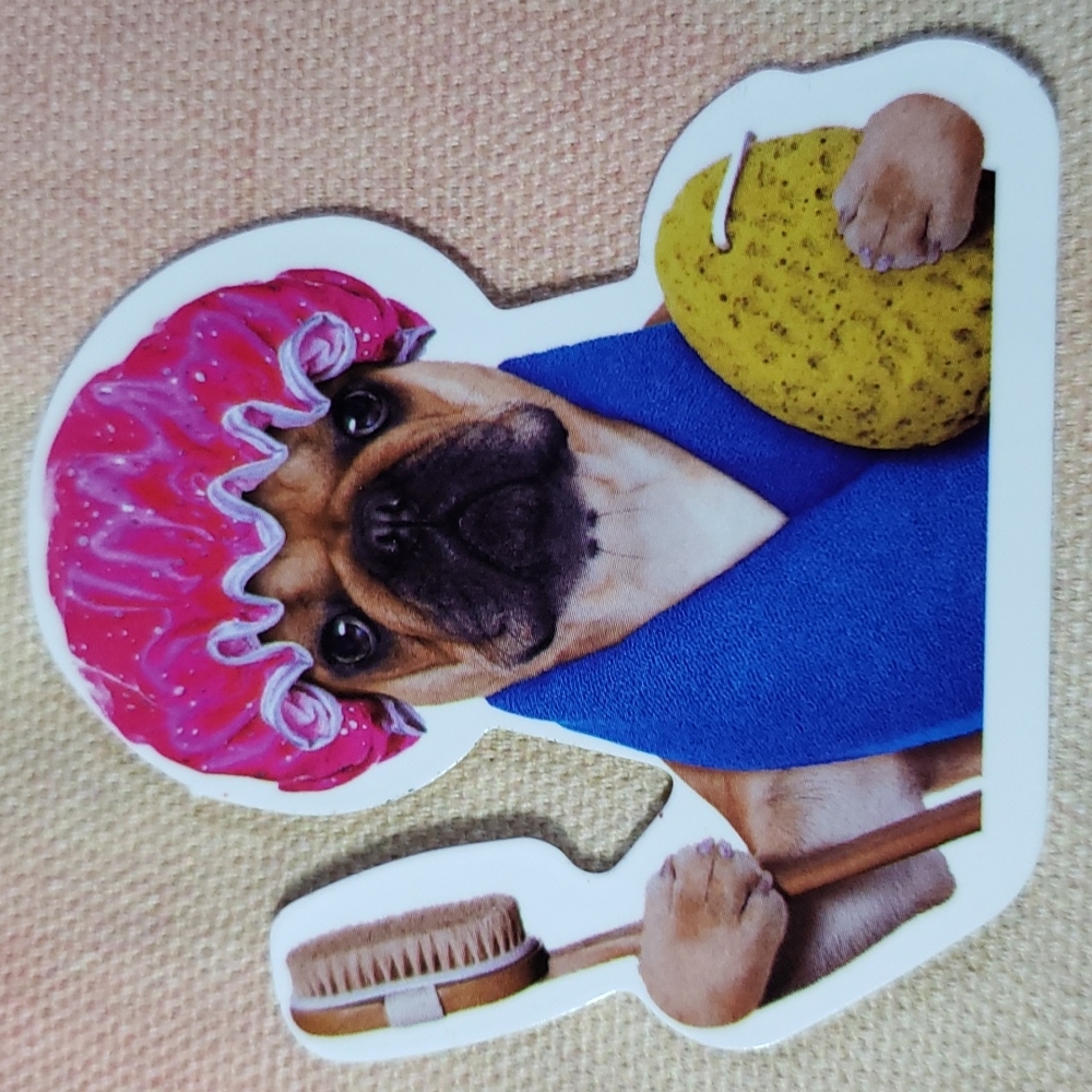 (D) Dog Sticker Doggie Dog Mom Puppy
